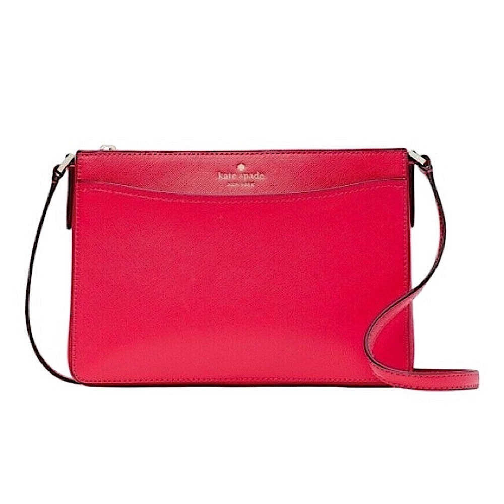 Kate Spade Pink Crossbody Bag Rory Cameron saffiano leather pink bikini  RTL 249